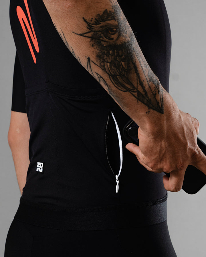 Jersey de Ciclismo Hombre Manga Corta Flame