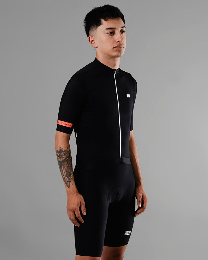 Jersey de Ciclismo Hombre Manga Corta Flame