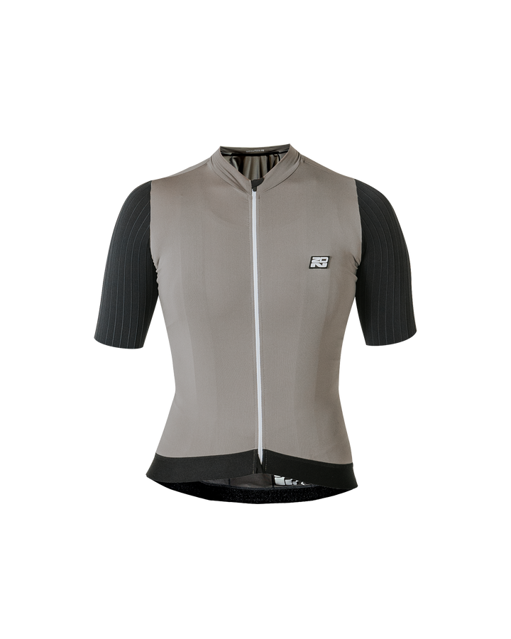 Jersey de Ciclismo Mujer Manga Corta Gris Phantom