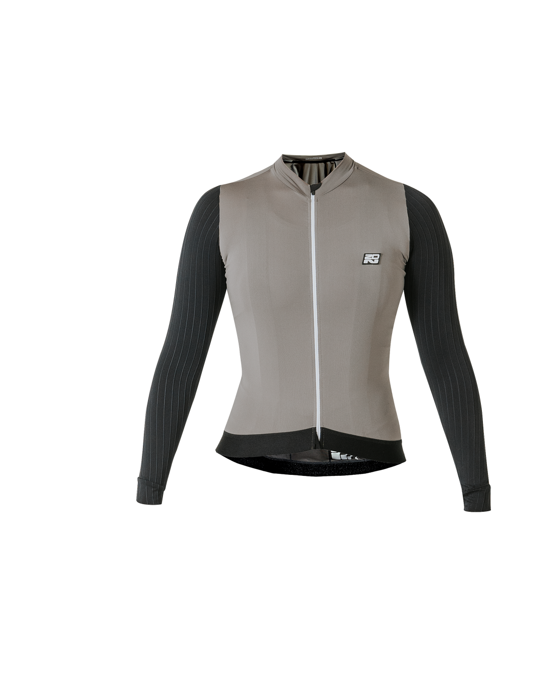 Jersey de Ciclismo Mujer Manga Larga Gris Phantom