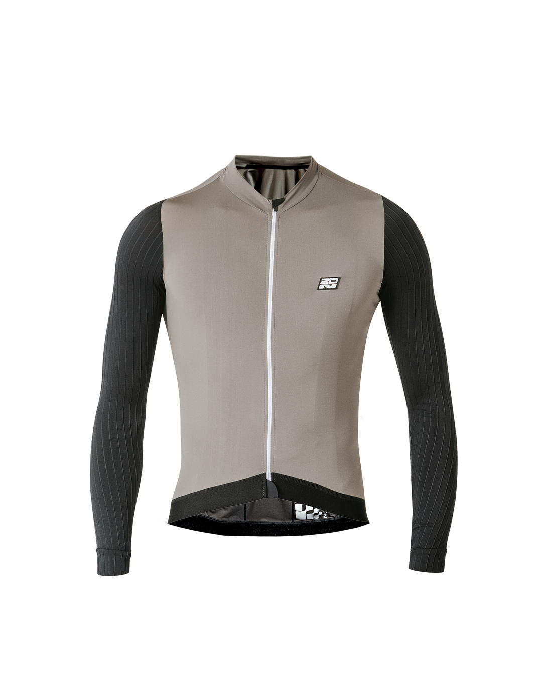 Jersey de Ciclismo Hombre Manga Larga Gris Phantom