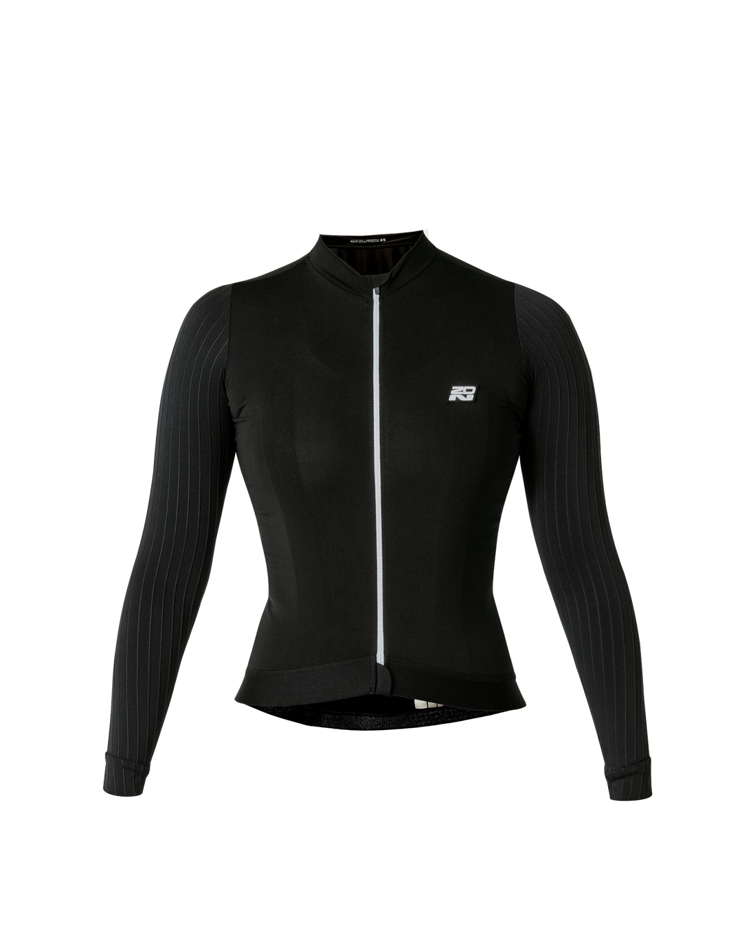 Jersey de Ciclismo Mujer Manga Larga Negro Carbonite