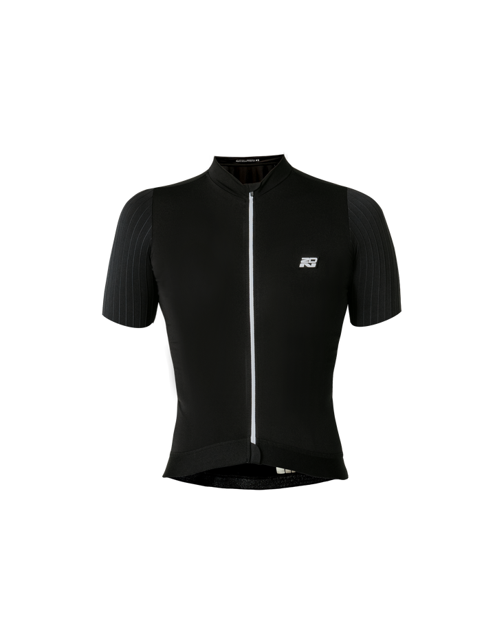 Jersey de Ciclismo Hombre Manga Corta Negro Carbonite