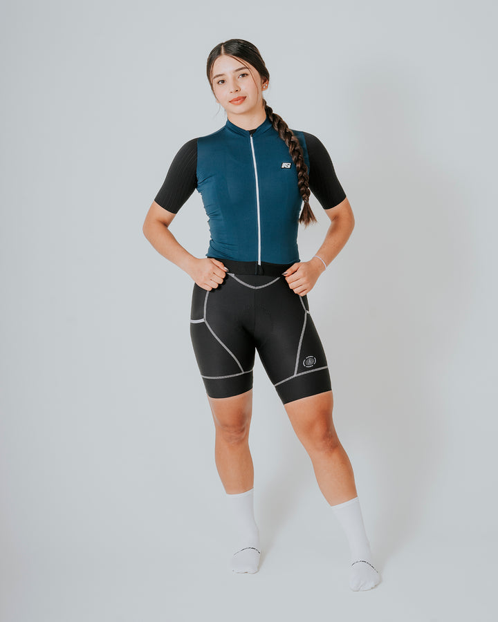 Jersey de Ciclismo Mujer Manga Corta Navi Onix