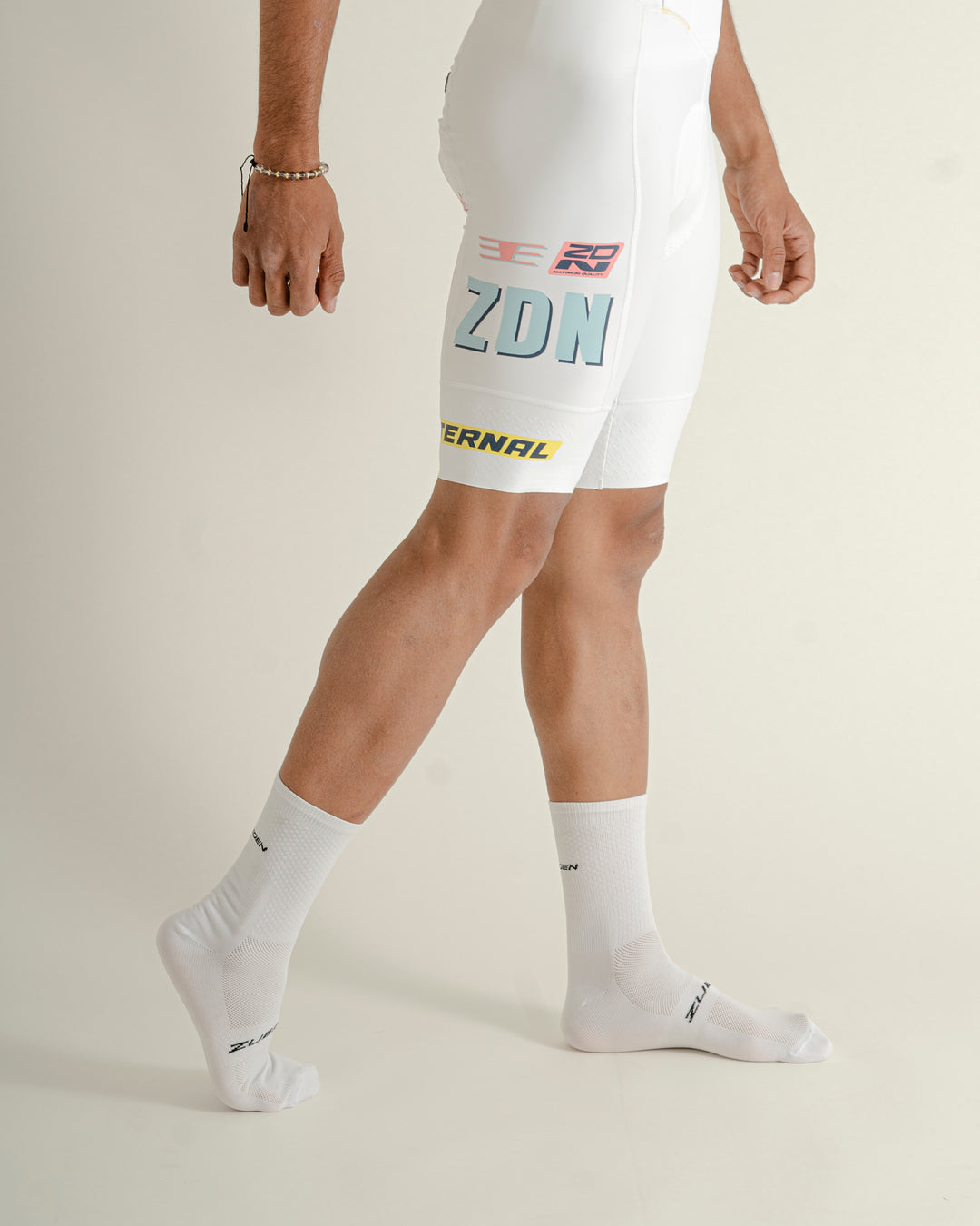 Pantaloneta Ciclismo Hombre Eternal Urban White