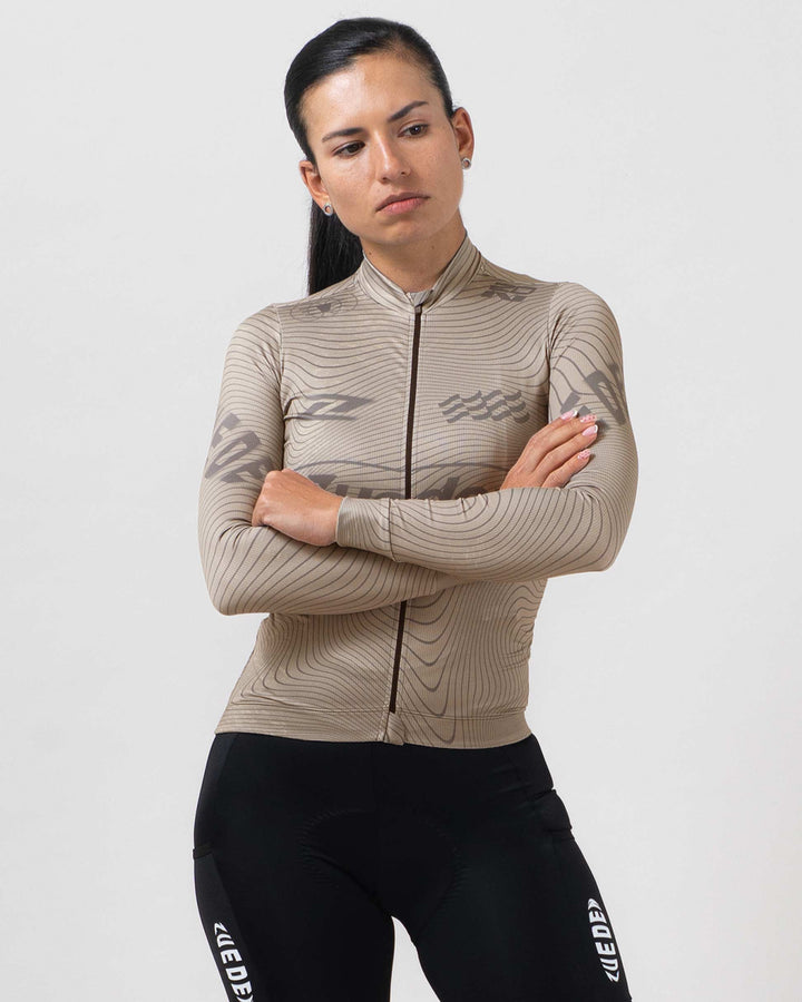 Jersey de Ciclismo Dama Manga larga Dune