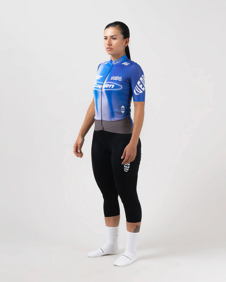 Jersey de Ciclismo Dama Manga Corta Core Blue