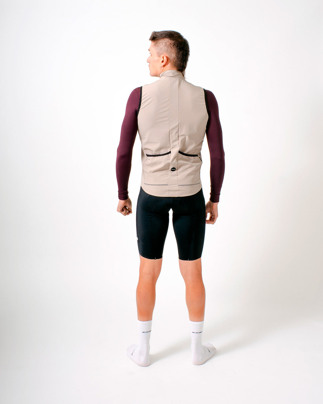 Chaleco Ciclismo Hombre Cyclone Beige Oasis