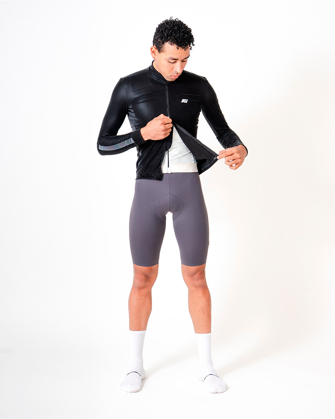 Chaqueta Ciclismo impermeable Hombre Negro Byonix 2.0