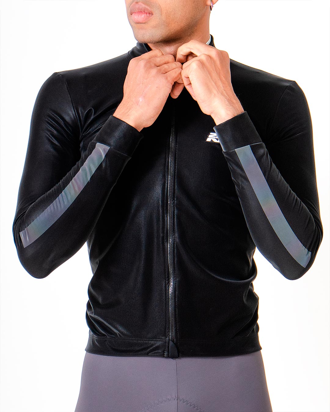 Chaqueta Ciclismo impermeable Hombre Negro Byonix 2.0