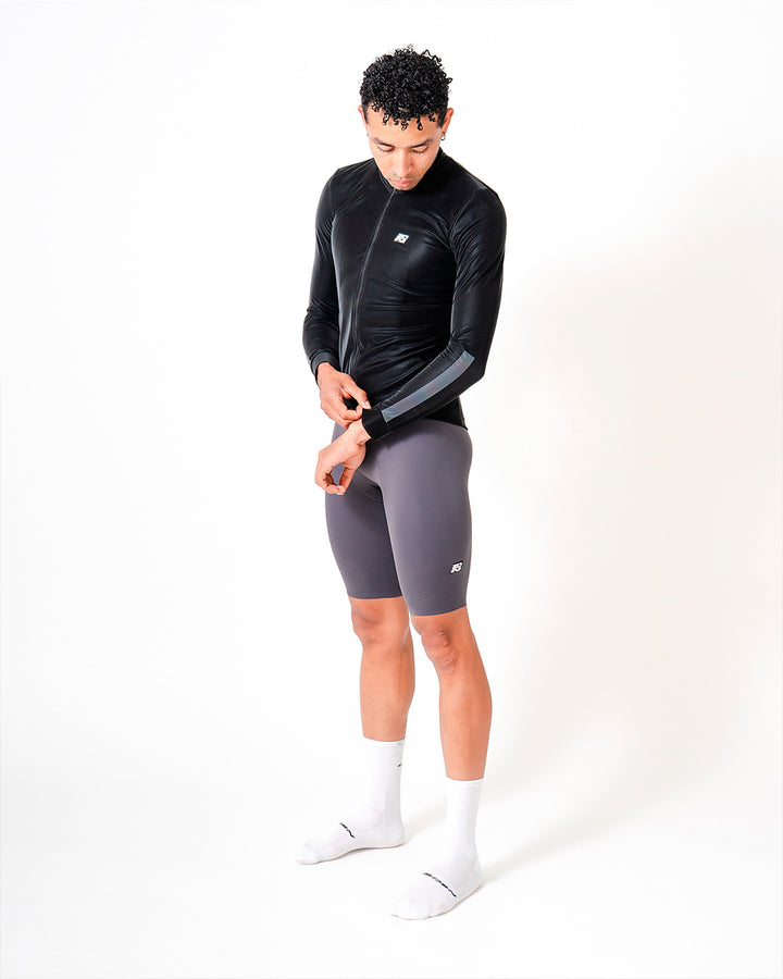 Chaqueta Ciclismo impermeable Hombre Negro Byonix 2.0