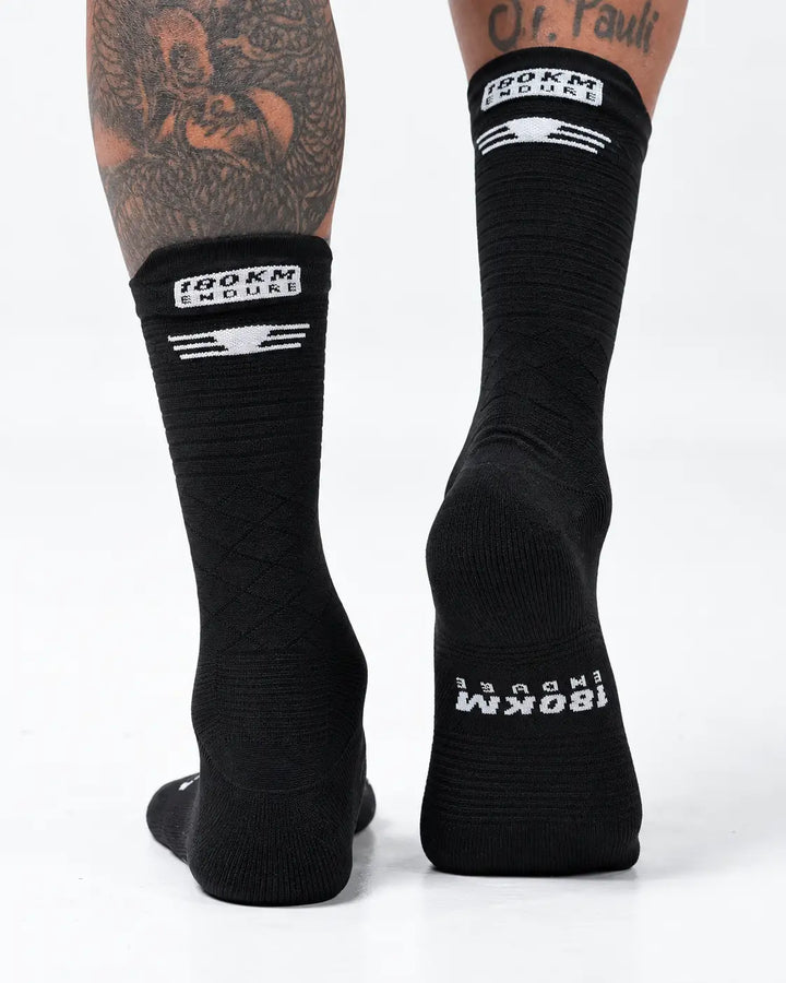 Medias de Ciclismo Endure Line 180 KM Negro