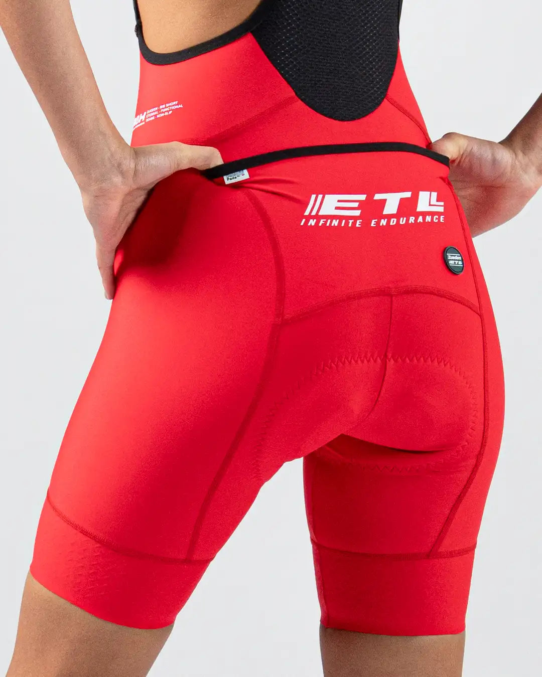 Pantaloneta Ciclismo Dama Eternal Red Attack