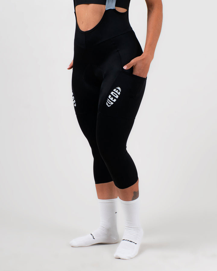 Pantalón 3/4 Ciclismo Giro Dama Negro