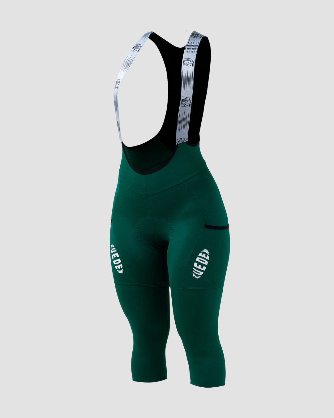Pantalón 3/4 Ciclismo Giro Dama Verde Oscuro