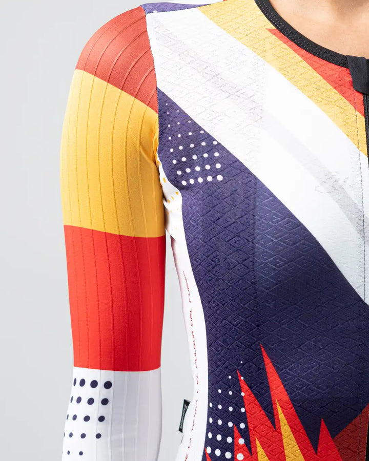 Jersey Ciclismo Manga Larga Dama Fuego y Tierra x La sole