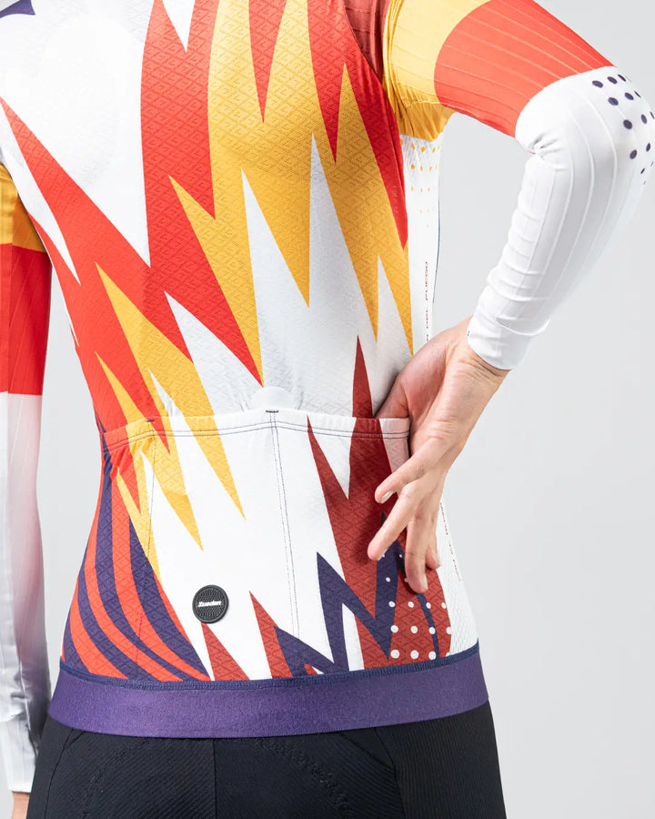 Jersey Ciclismo Manga Larga Dama Fuego y Tierra x La sole
