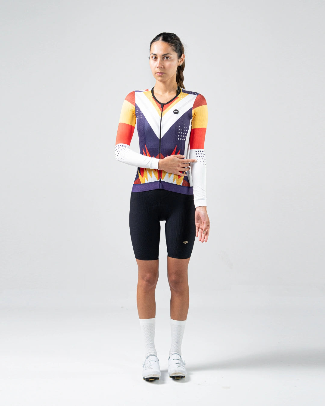 Jersey Ciclismo Manga Larga Dama Fuego y Tierra x La sole