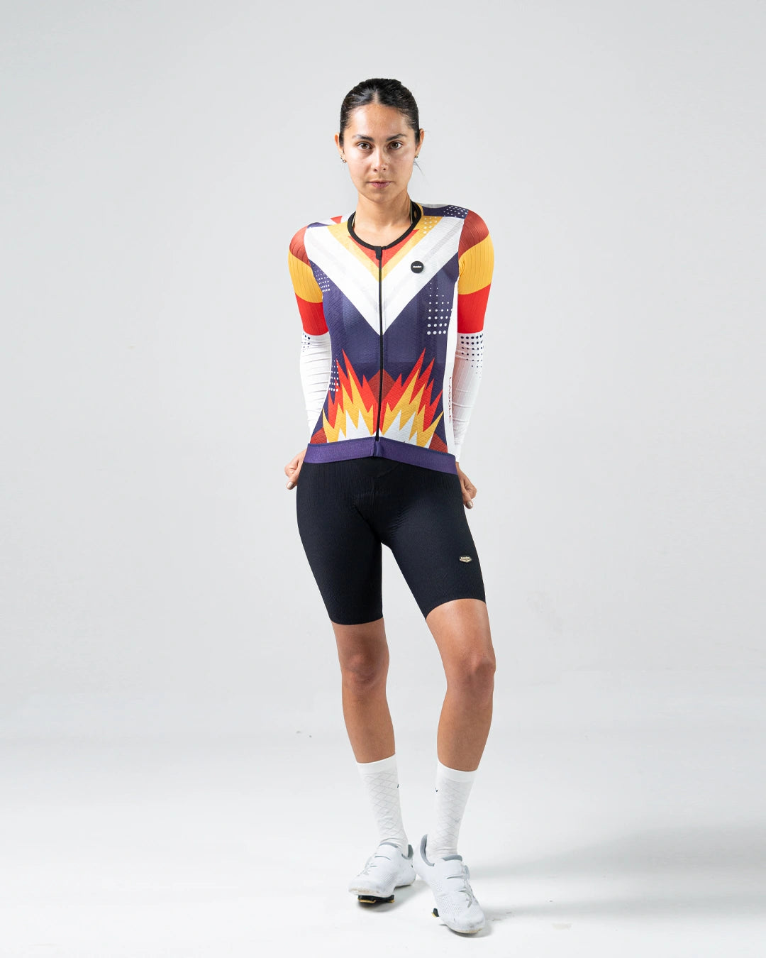 Jersey Ciclismo Manga Larga Dama Fuego y Tierra x La sole