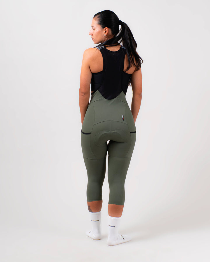 Pantalón 3/4 Ciclismo Giro Dama Verde Claro