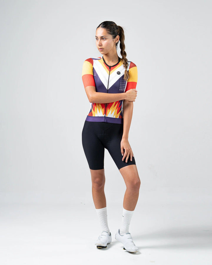 Jersey Ciclismo Manga Corta Dama Fuego y Tierra x La sole
