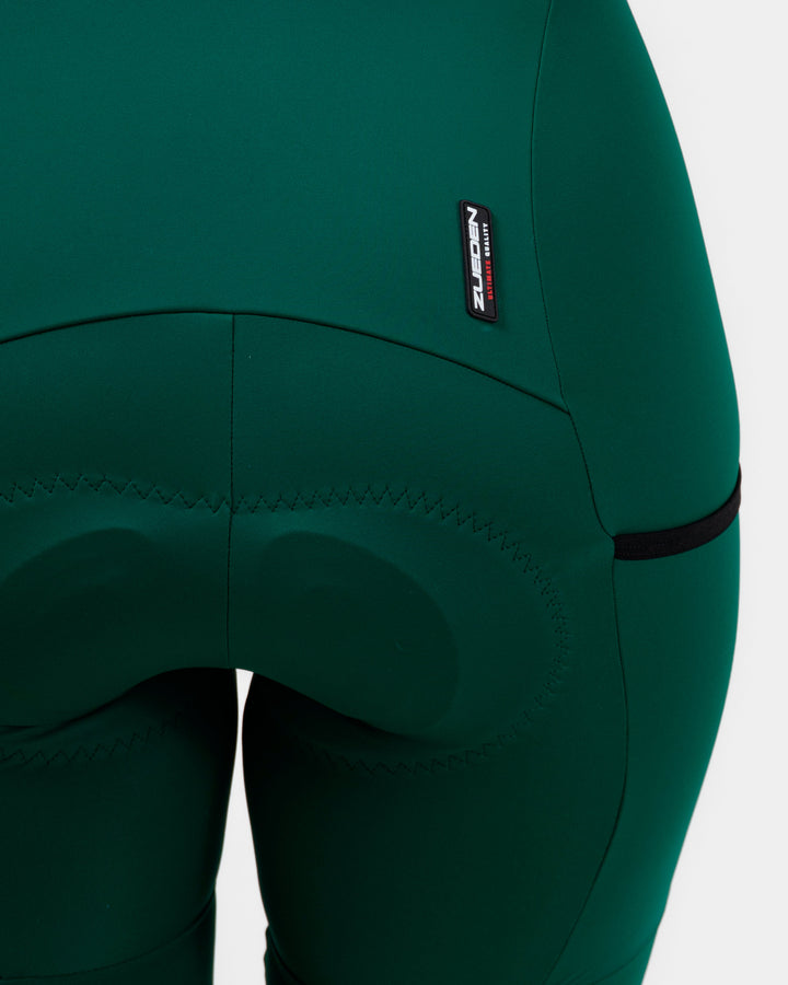 Pantalón 3/4 Ciclismo Giro Dama Verde Oscuro