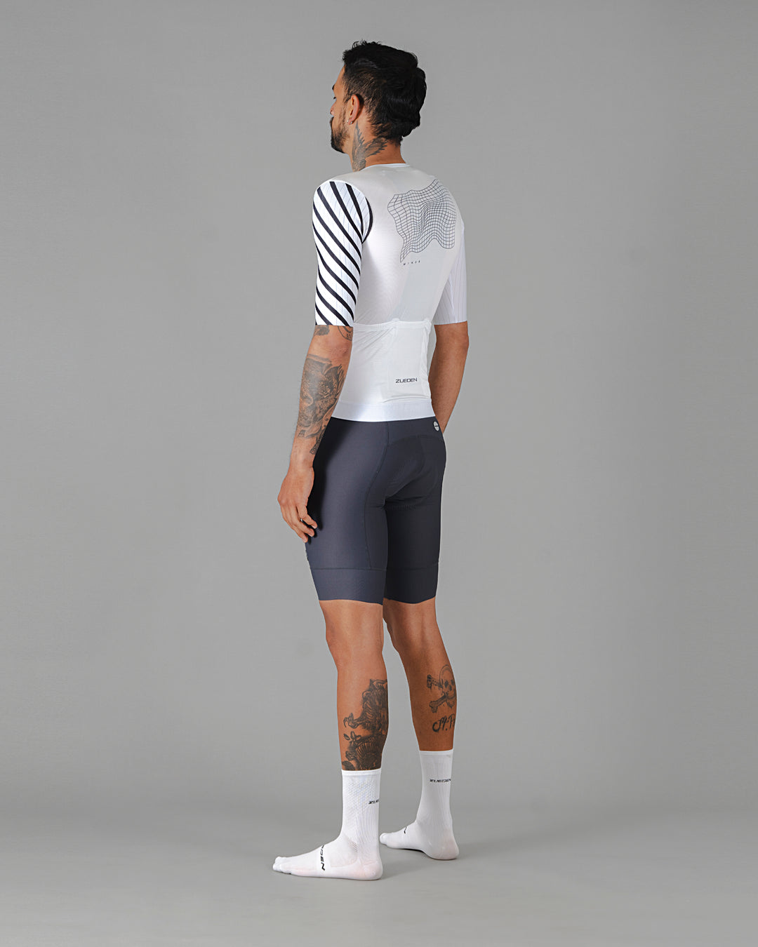Jersey de Ciclismo Hombre Manga Corta Minus White