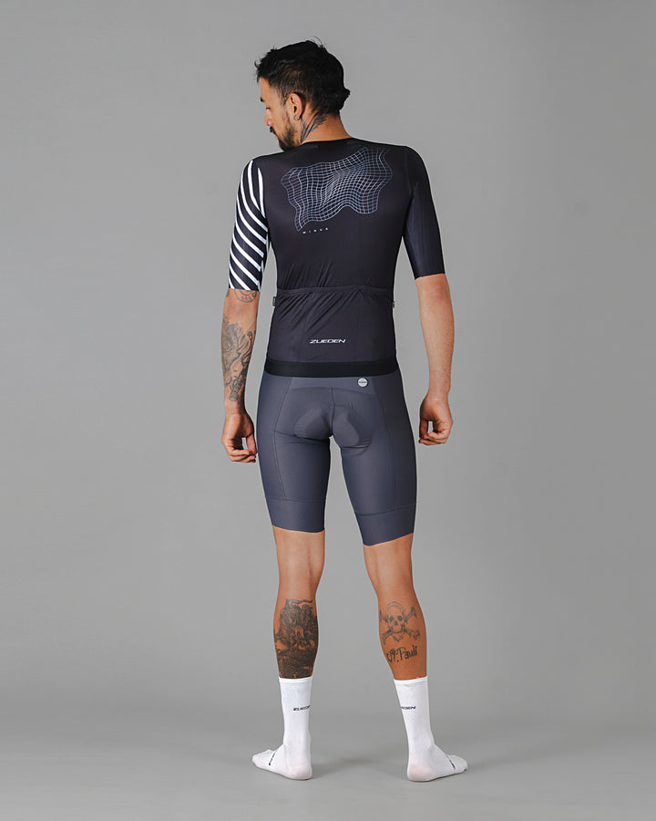 Jersey de Ciclismo Hombre Manga Corta Minus Black