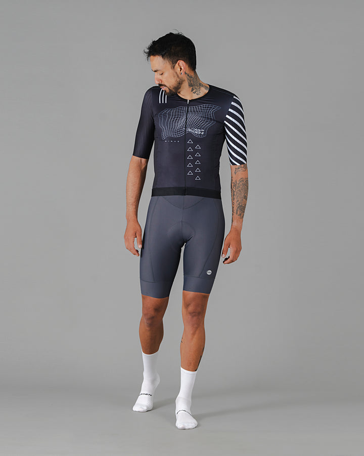 Jersey de Ciclismo Hombre Manga Corta Minus Black
