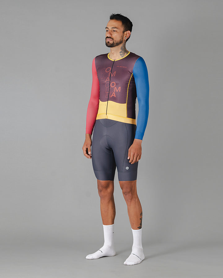Jersey de Ciclismo Hombre Manga Larga Colombia Tributo