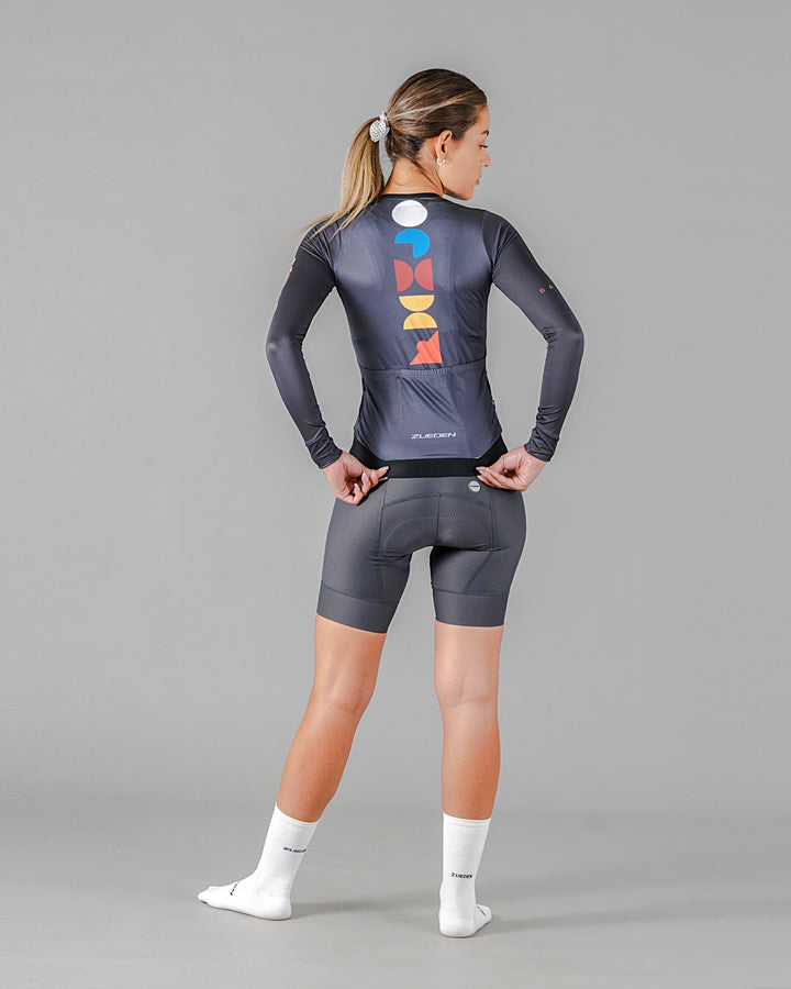 Jersey de Ciclismo Mujer Manga Larga Bauhaus