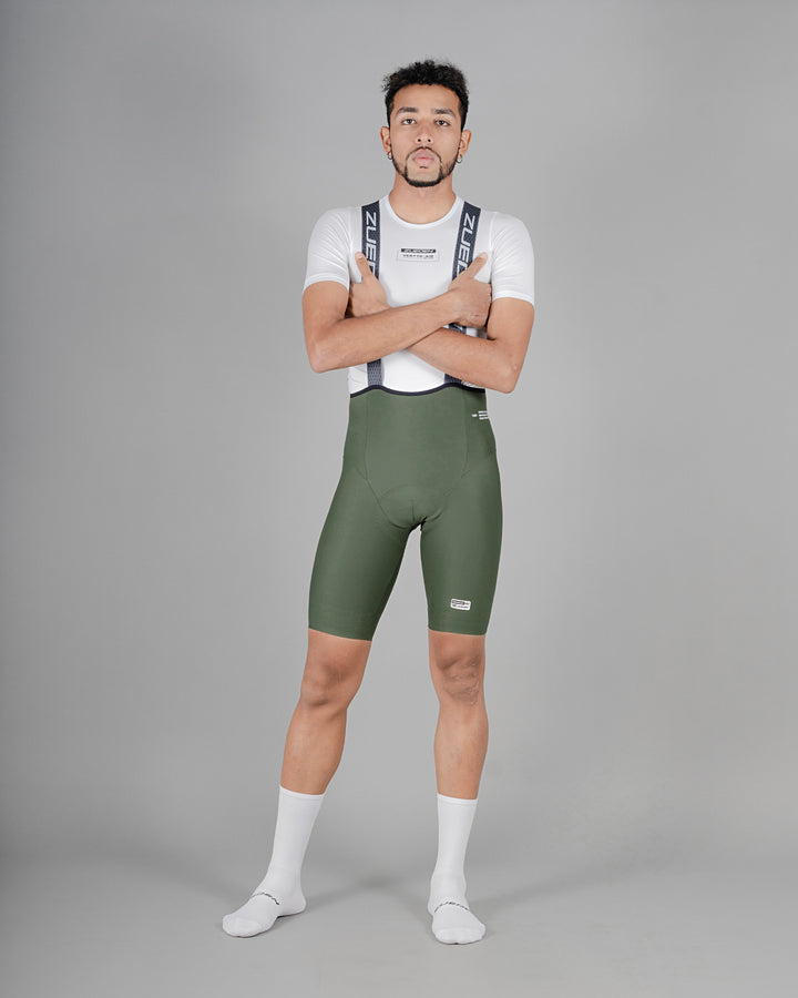 Pantaloneta Ciclismo Hombre Compact SLT Green Camo