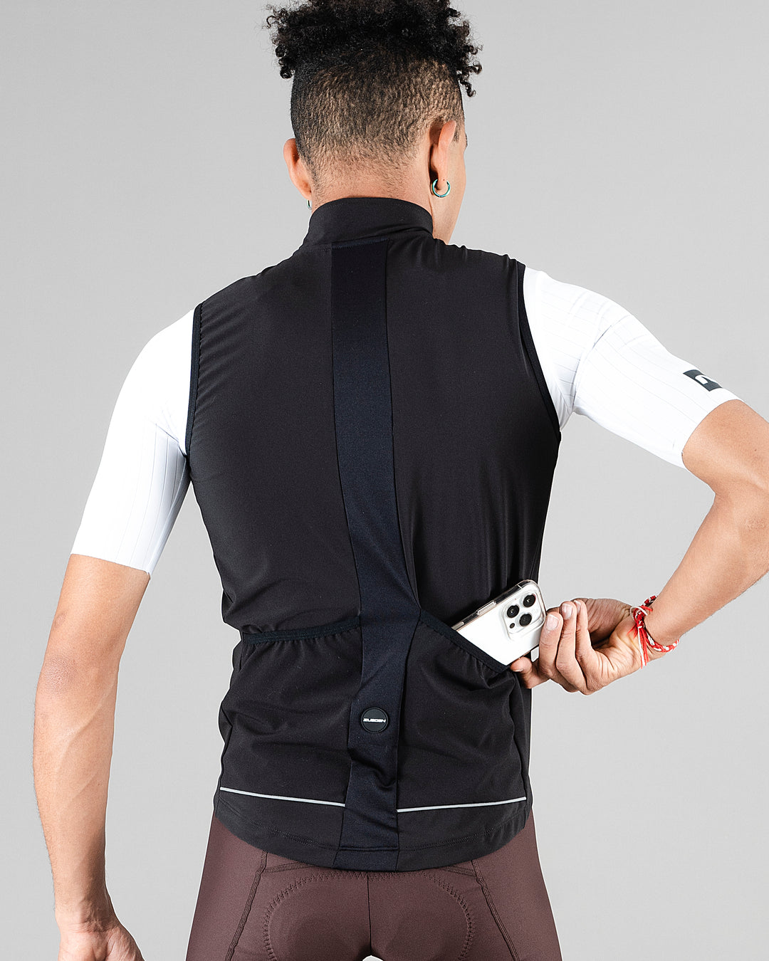 Chaleco Ciclismo Hombre Negro Cyclone