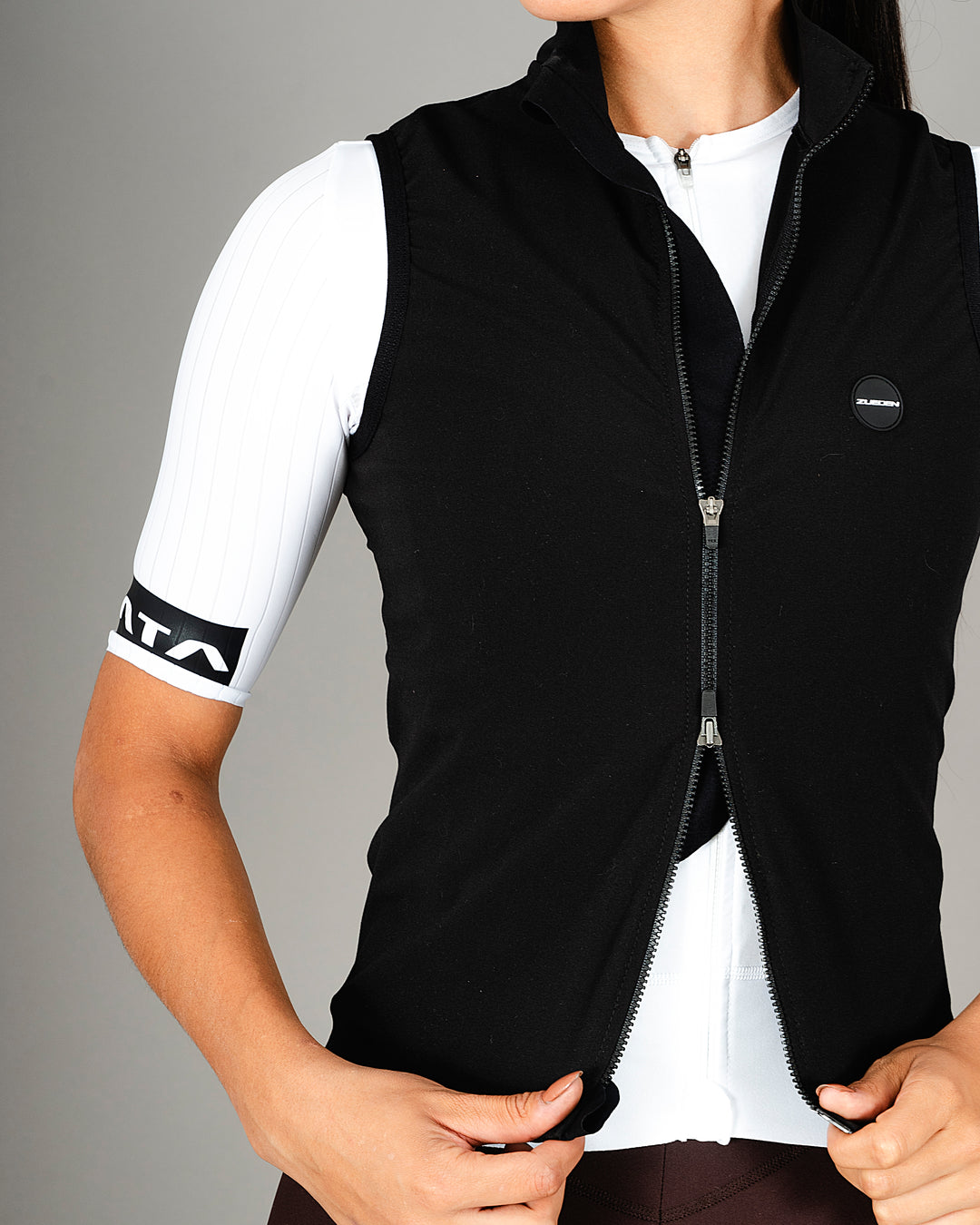 Chaleco Ciclismo Dama Negro Cyclone