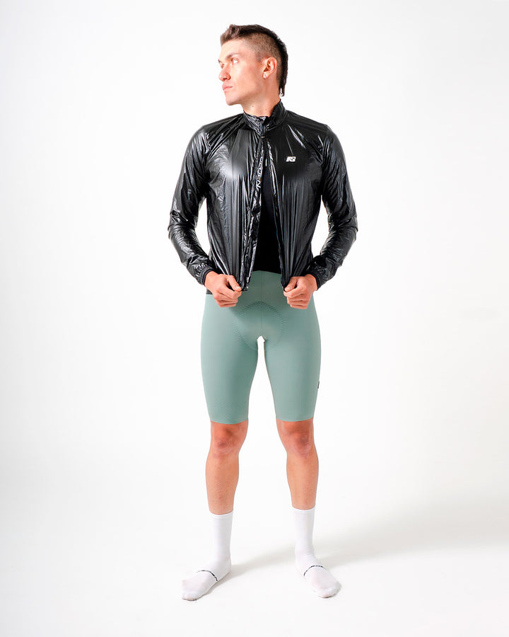 Chaqueta Ciclismo impermeable Hombre Vanta Negro