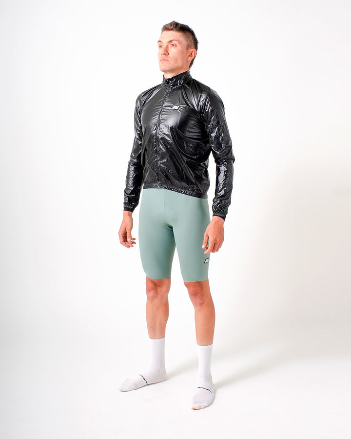 Chaqueta Ciclismo impermeable Hombre Vanta Negro