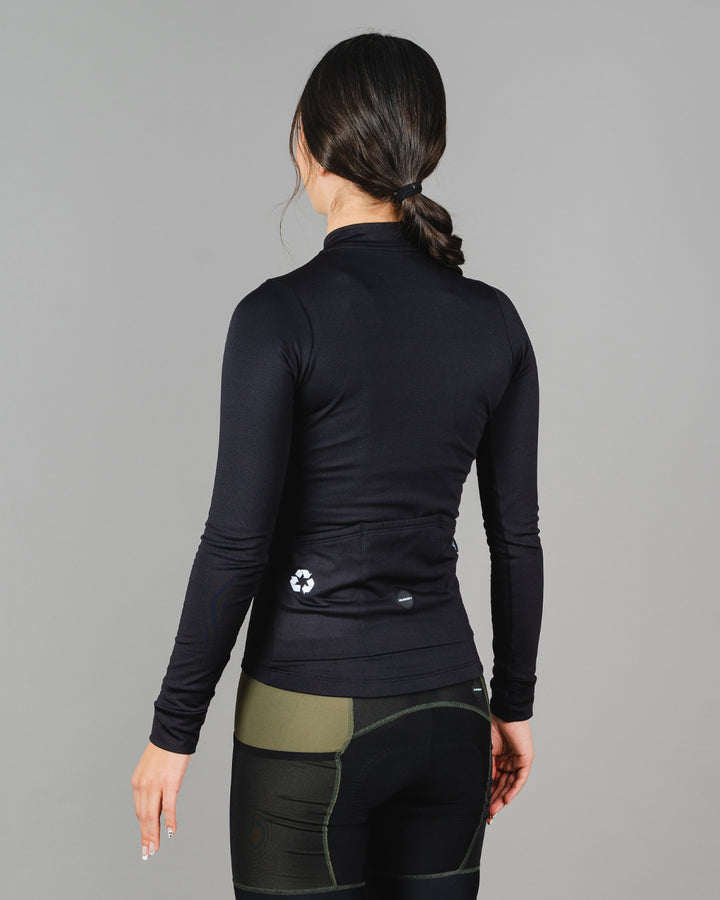 Chaqueta Ciclismo Térmica Basic Negro Dama