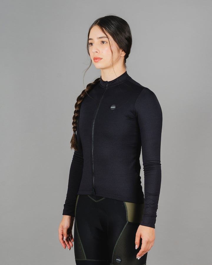 Chaqueta Ciclismo Térmica Basic Negro Dama
