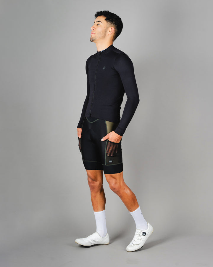 Chaqueta Ciclismo Térmica Basic Negro Hombre