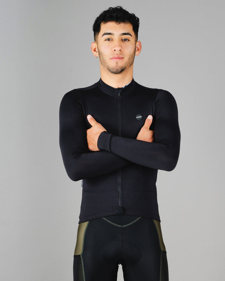Chaqueta Ciclismo Térmica Basic Negro Hombre