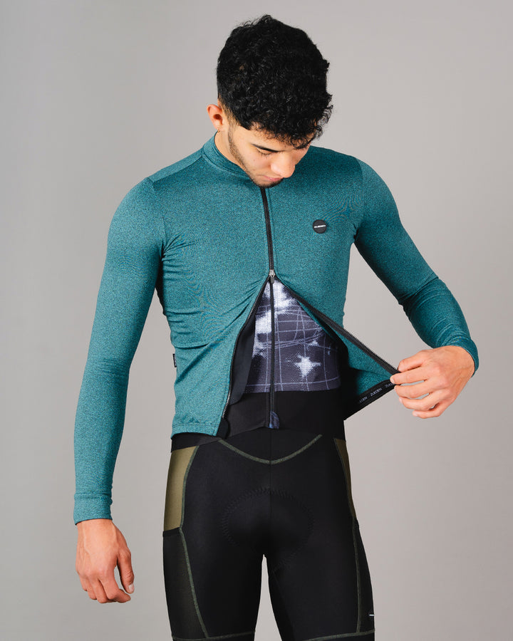 Chaqueta Ciclismo Térmica Basic Verde Hombre