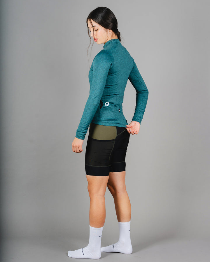 Chaqueta Ciclismo Térmica Basic Verde Dama