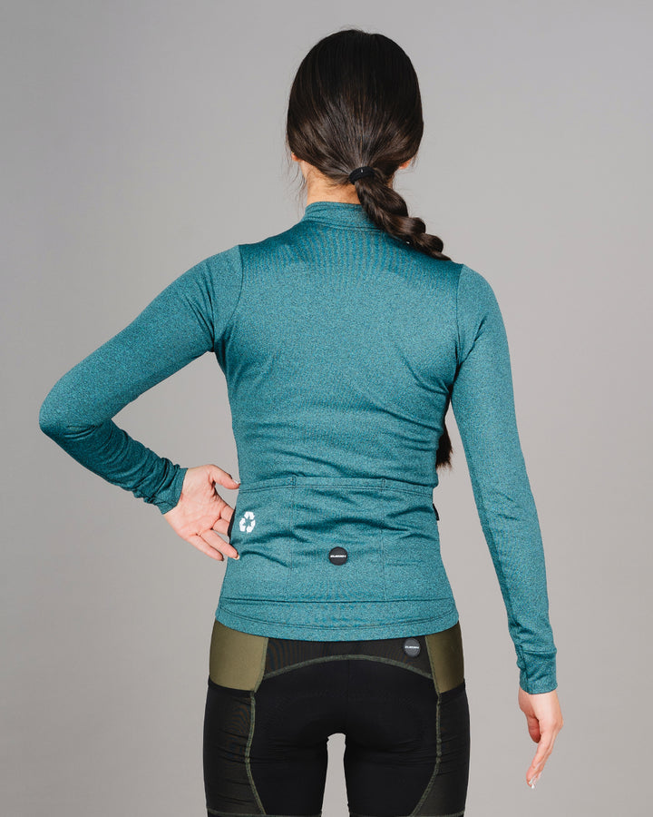 Chaqueta Ciclismo Térmica Basic Verde Dama