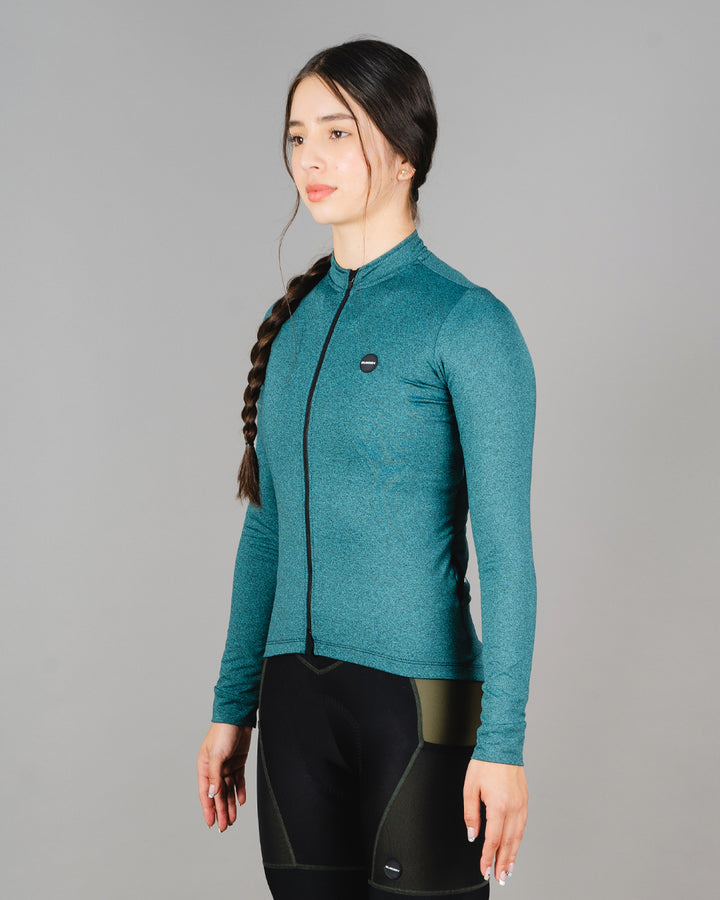 Chaqueta Ciclismo Térmica Basic Verde Dama