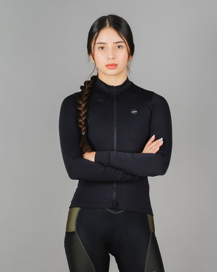 Chaqueta Ciclismo Térmica Basic Negro Dama