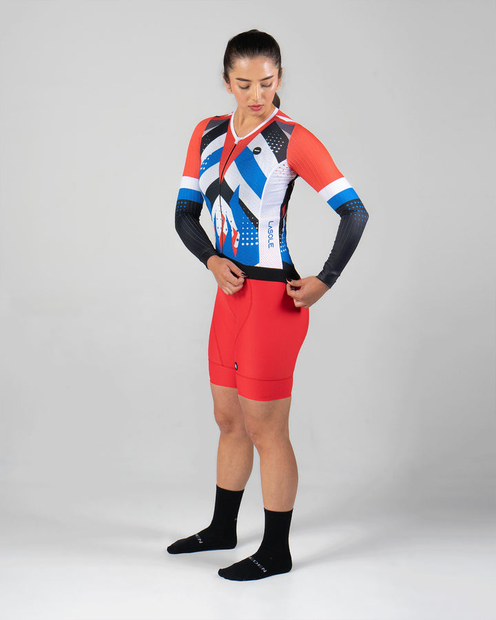 Jersey Ciclismo Manga larga dama Aire y Fuego x La sole