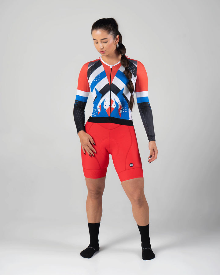 Jersey Ciclismo Manga larga dama Aire y Fuego x La sole