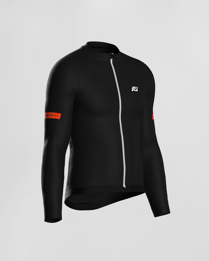 Jersey de Ciclismo Hombre Manga Larga Flame