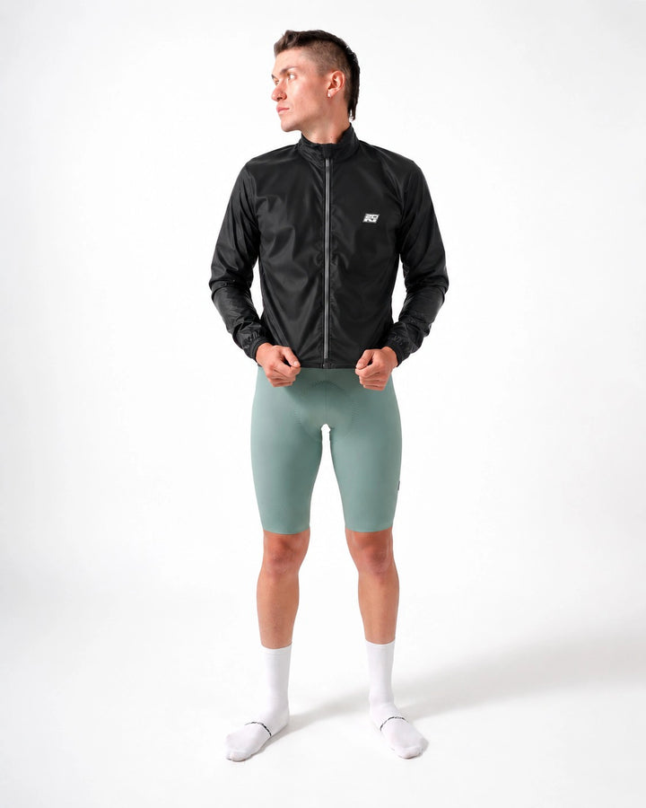 Chaqueta Ciclismo impermeable Hombre Vanta Negro