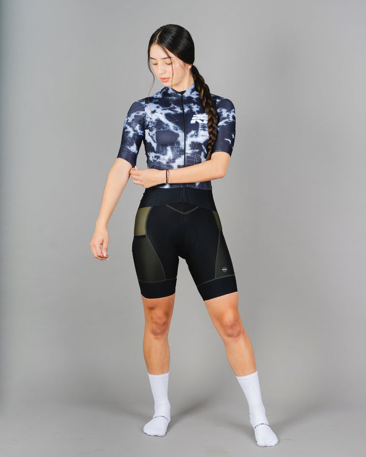 Jersey de Ciclismo Dama Manga Corta Dark